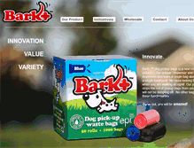 Tablet Screenshot of barkplusbags.com